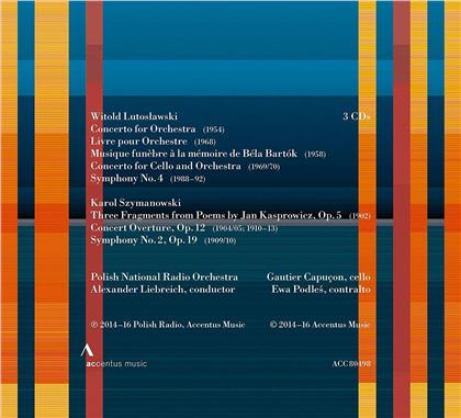 Witold Lutoslawski (1913-1994), Karol Szymanowski (1882-1937), Alexander Liebreich, Ewa Podles, Gautier Capuçon, … - Concerto for Orchestra, Livere pour Orchestre, Musique - Funèbre à la Mémoire de Béla Bartók