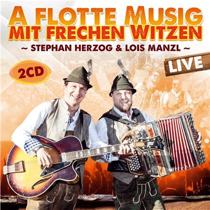 Stephan Herzog & Lois Manzl - A flotte Musig mit frechen Witzen - Live (2 CDs)