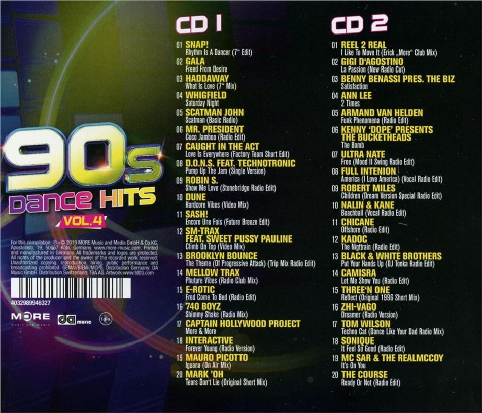 90s Dance Hits Vol 4 2 Cds