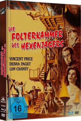 Die Folterkammer des Hexenjägers (1963) (Limited Edition, Mediabook, Uncut, Blu-ray + DVD)