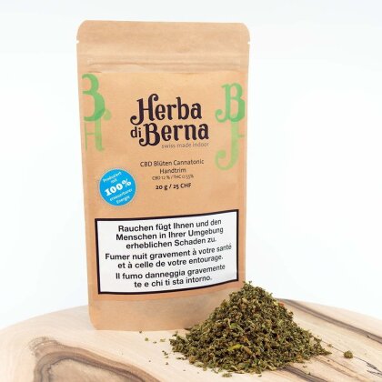 Herba di Berna Cannatonic Handtrim (20g) - Indoor (CBD: 12% THC: 0.55%)