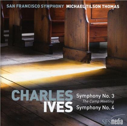 Michael Tilson Thomas, San Francisco Symphony & Charles Ives (1874-1954) - Symphonien Nr. 3 & 4 (SACD)