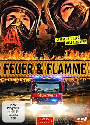 Feuer und Flamme - Mit Feuerwehrmännern im Einsatz - Staffel 1 + 2 (6 DVD)