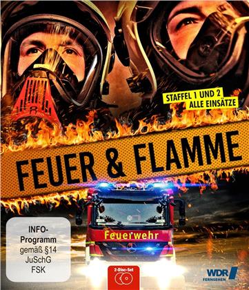 Feuer und Flamme - Mit Feuerwehrmännern im Einsatz - Staffel 1 + 2 (2 Blu-ray)