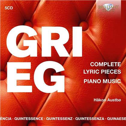 Edvard Grieg (1843-1907) & Håkon Austbö - Complete Lyric Pieces, Piano Music (5 CDs)