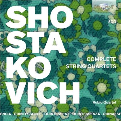 Rubio Quartet & Dimitri Schostakowitsch (1906-1975) - String Quartets (Quintessence, 5 CDs)