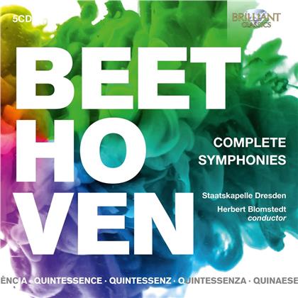 Ludwig van Beethoven (1770-1827), Herbert Blomstedt, Helena Döse, Marga Schiml, … - Complete Symphonies (Quintessence, 5 CD)