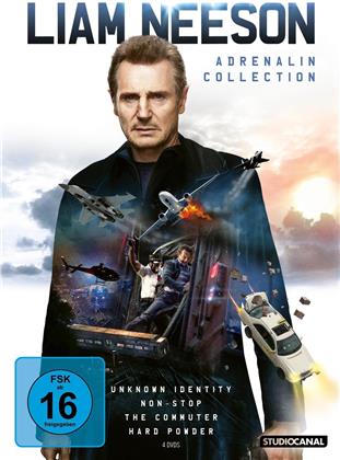 Liam Neeson - Unknown Identity / Non-Stop / The Commuter / Hard Powder (4 DVDs)
