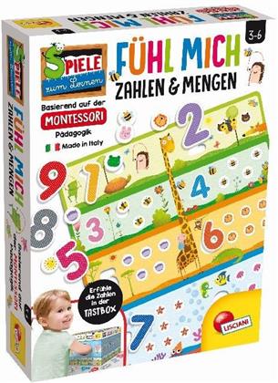 Montessori PLUS Zahlen (Kinderspiel) - Erfühle die Tiere in der Tastbox