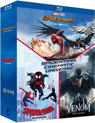 Spider-Man Cinematic Universe - Spider-Man: Homecoming / Spider-Man: New Generation / Venom (3 Blu-rays)