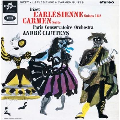 Andre Cluytens, Georges Bizet (1838-1875) & Paris Conservatoire Orchestra - Arlesienne Suite 1 & 2/Carmen Suite (LP)