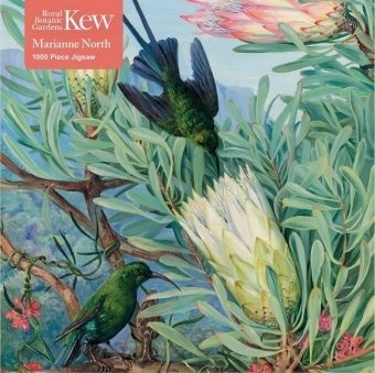 Marianne North: Kew Gardens - Honeyflowers and Honeysuckers - 1000 Piece Adult Jigsaw Puzzle
