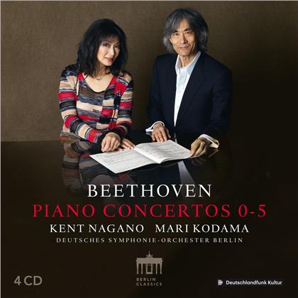 Ludwig van Beethoven (1770-1827), Kent Nagano, Mari Kodama & Deutsches Symphonie-Orchester Berlin - Piano Concerts 0-5 (4 CDs)