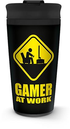 Gamer At Work - Gamer At Work (Metal Travel Mug - 425Ml)