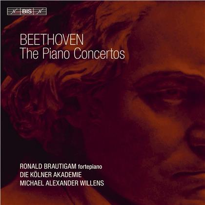 Ludwig van Beethoven (1770-1827), Michael Alexander Willens, Ronald Brautigam & Die Kölner Akademie - The Piano Concertos - Die Klavierkonzerte (Hybrid SACD)