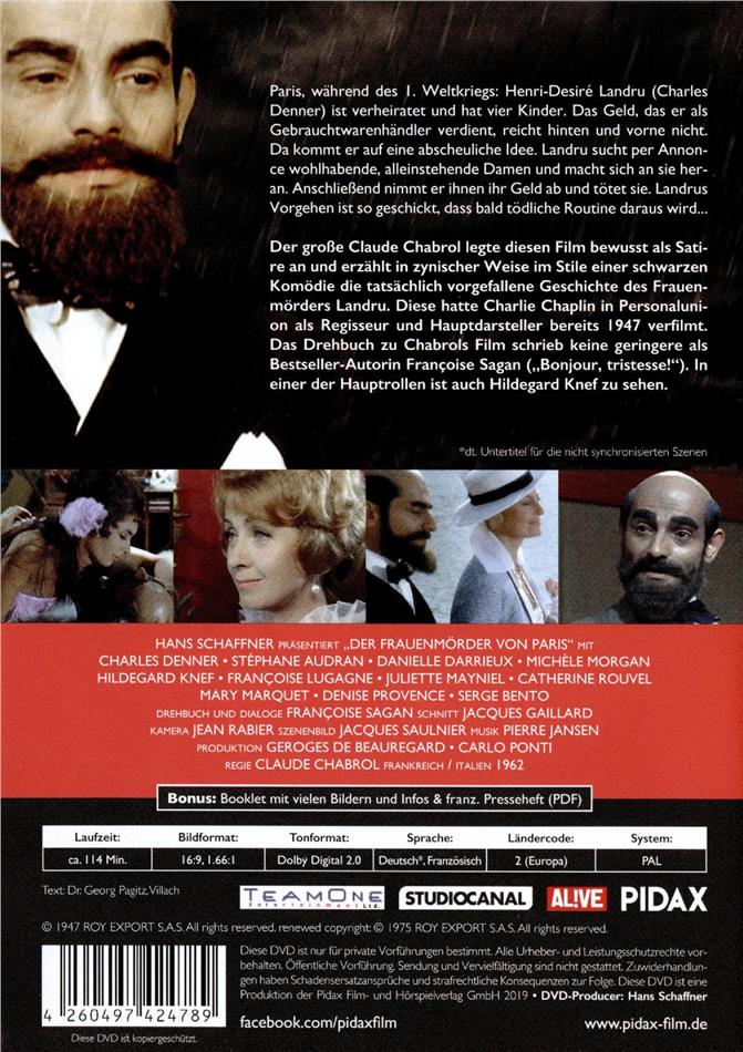 Der Frauenmörder von Paris (1963) (Pidax