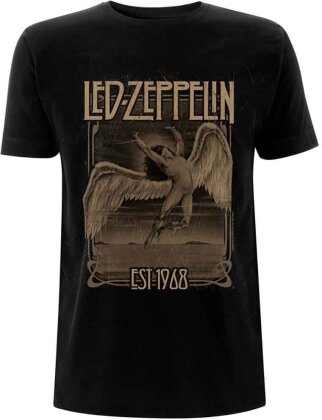 Led Zeppelin - Faded Falling (Black) T-Shirt