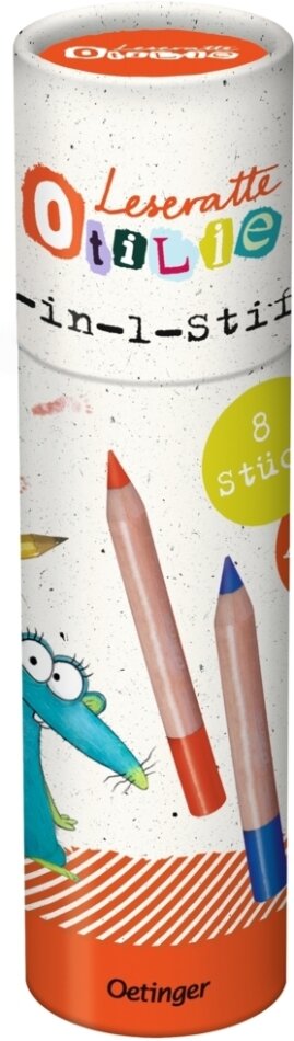 Leseratte Otilie. 3-in-1-Stifte