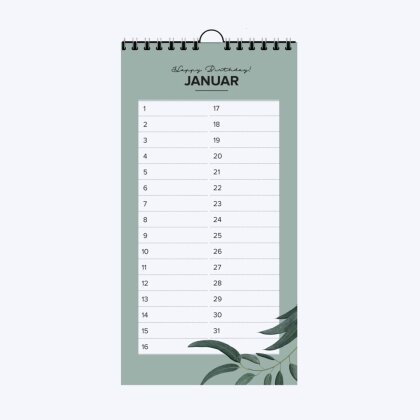 Happy Birthday! - Geburtstagskalender