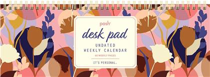 Posh - Perpetual Desk Pad Undated Weekly Calendar