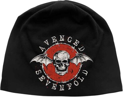Avenged Sevenfold Unisex Beanie Hat - Distressed Bat