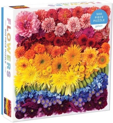 Rainbow Summer Flowers - 500 Piece Puzzle