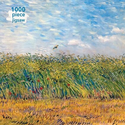 Getreidefeld mit Mohnblumen und Lerche - 1000 Teile Puzzle