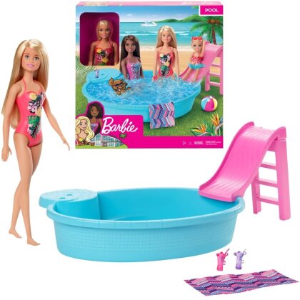Barbie Pool und Puppe (blond)