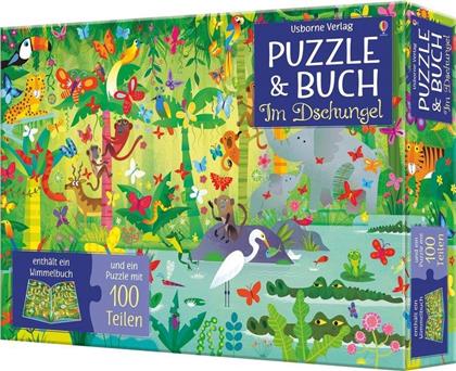 Puzzle & Buch - Im Dschungel