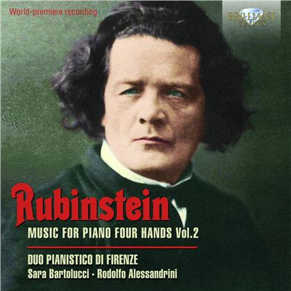 Duo Pianistico Di Firenze, Anton Rubinstein (1829-1894), Sara Bartolucci & Rodolfo Alessandrini - Piano For Four Hands Vol.2 (2 CD)