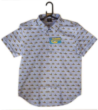 The Beatles Unisex Casual Shirt - Yellow Submarine All-Over-Print - Grösse L