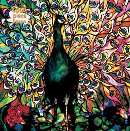 Louis Comfort Tiffany: Displaying Peacock - Adult Jigsaw Puzzle 100 Pieces