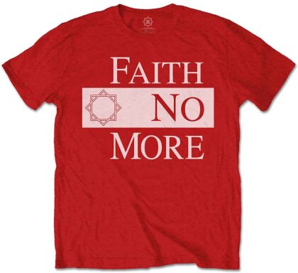 Faith No More Unisex T-Shirt - Classic New Logo Star (Red)
