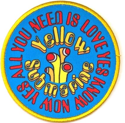 The Beatles Woven Patch - Yellow Submarine AYNIL Circle (Standard)