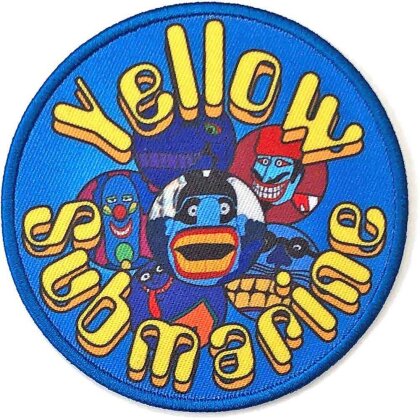 The Beatles Woven Patch - Yellow Submarine Baddies Circle (Standard)