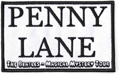 The Beatles Standard Woven Patch - Penny Lane White