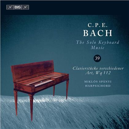 Carl Philipp Emanuel Bach (1714-1788) & Miklós Spányi - Solo Keyboard Music 39 - Clavicord
