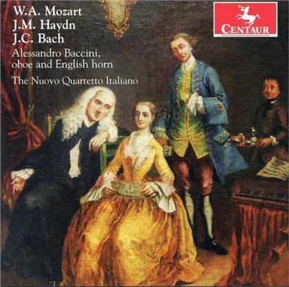 Wolfgang Amadeus Mozart (1756-1791), Johann Michael Haydn (1737-1806), Johann Christian Bach (1735-1782), Alessandro Baccini & The Nuovo Quartetto Italiano - Oboe & English Horn