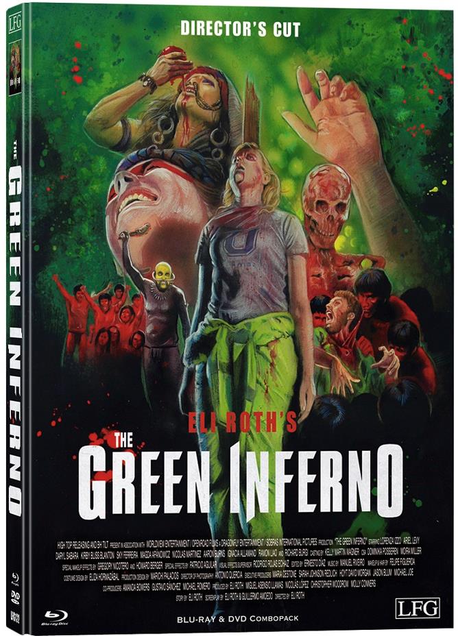 The Green Inferno (2013) (Cover A, Director's Cut, Edizione Limitata, Mediabook, Uncut, Blu-ray + DVD)
