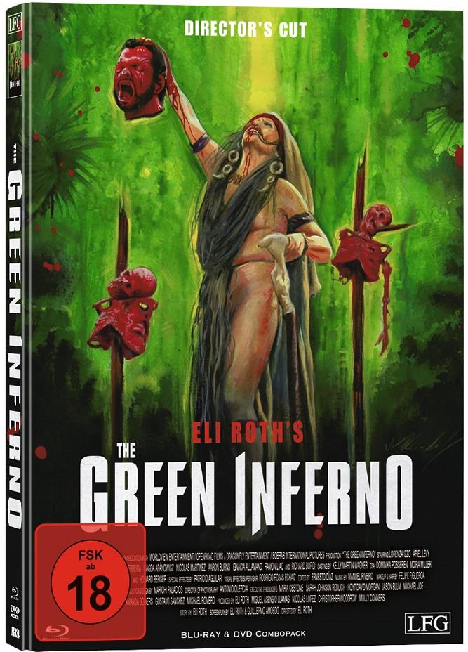 The Green Inferno (2013) (Cover C, Director's Cut, Edizione Limitata, Mediabook, Uncut, Blu-ray + DVD)
