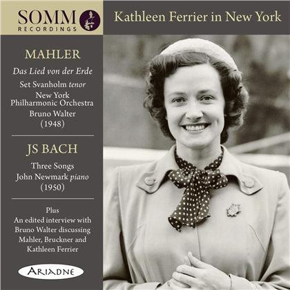 Gustav Mahler (1860-1911), Johann Sebastian Bach (1685-1750), Bruno Walter, Kathleen Ferrier & John Newmark - Kathleen Ferrier In New York