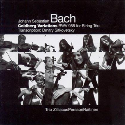 Trio ZilliacusPerssonRaitinen, Johann Sebastian Bach (1685-1750), Cecilia Zilliacus, Johanna Persson & Kati Raitinen - Goldberg Variations - Transcription: Dmitry Sitkovetsky (Hybrid SACD)