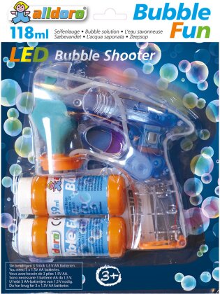 Seifenblasenpistole LED - Blinklichter, Seifenlauge,