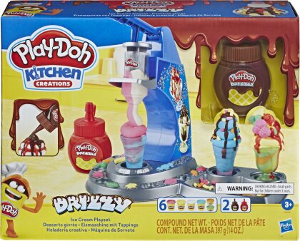 Play-Doh Drizzy Eismaschine - mit Toppings, Eismaschine,