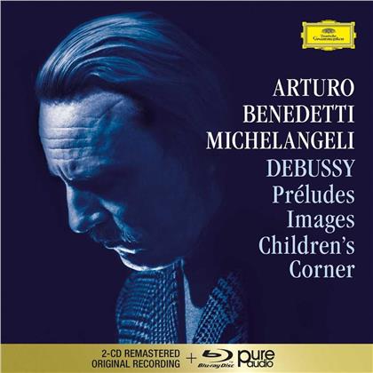 Claude Debussy (1862-1918) & Arturo Benedetti Michelangeli - Preludes I & II - 2CD + Bluray Audio (2 CDs + Blu-ray)
