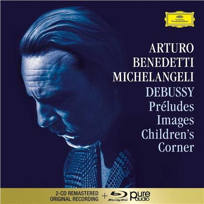 Claude Debussy (1862-1918) & Arturo Benedetti Michelangeli - Preludes I & II - 2CD + Bluray Audio (2 CD + Blu-ray)