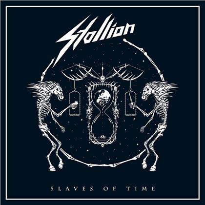 Stallion - Slaves Of Time (2020 Reissue, High Roller Records, White Vinyl, LP)