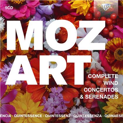 Wolfgang Amadeus Mozart (1756-1791), Staatskapelle Dresden & Herbert Blomstedt - Complete Wind Concertos & Serenades (5 CDs)