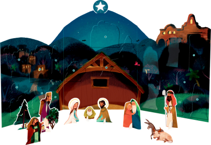Meine zauberhafte Weihnachtskrippe - Aufstellkrippe