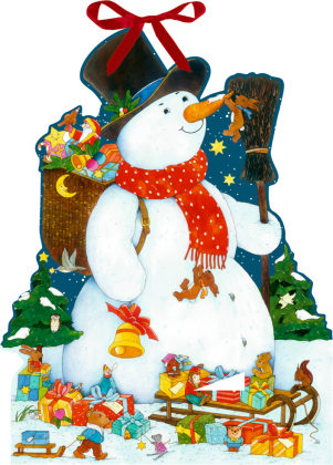 Der glückliche Schneemann - Adventskalender